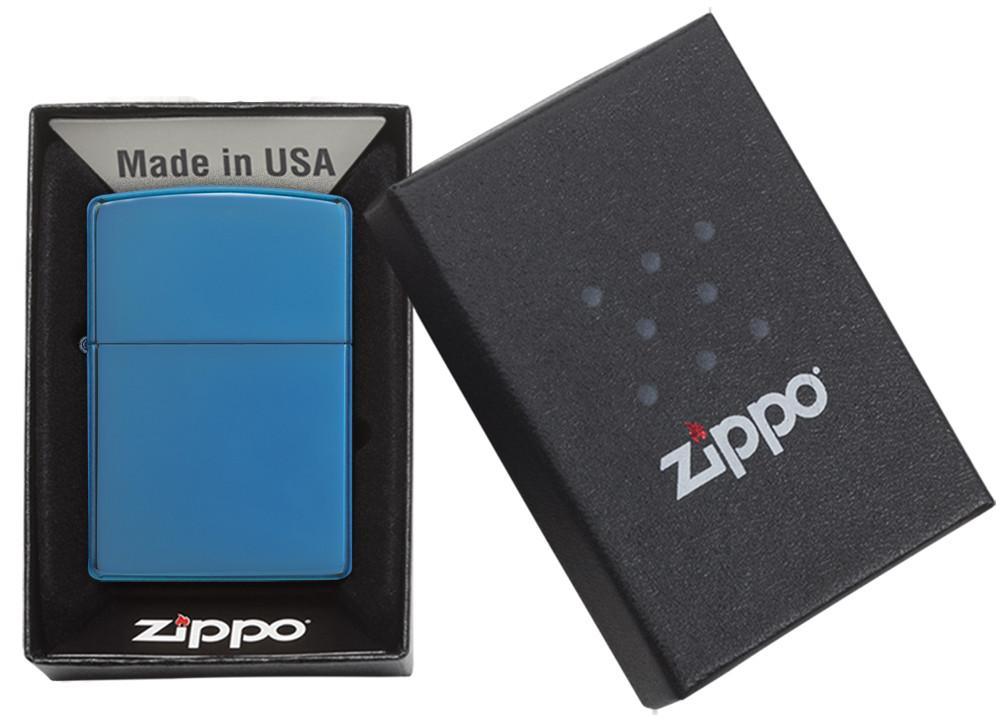 Zippo Classic High Polish Blue Pocket Lighter Zippo